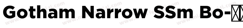 Gotham Narrow SSm Bo字体转换